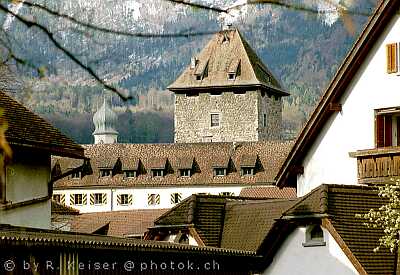 Burg Maienfeld Graubünden Schweiz