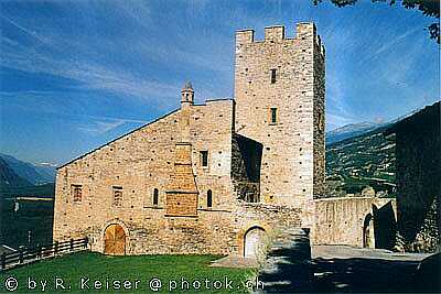 Bischofs-Schloss, Leuk, Wallis, Suisse