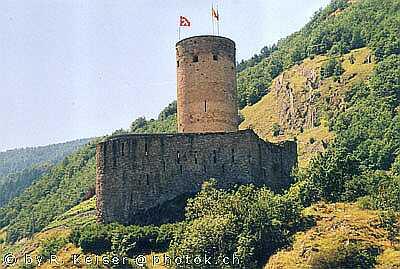 Burg La-Bâtiaz, Martigny, Wallis, Suisse