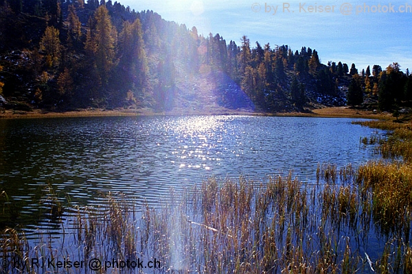 Hahnensee, St. Moritz, Graubnden, Schweiz